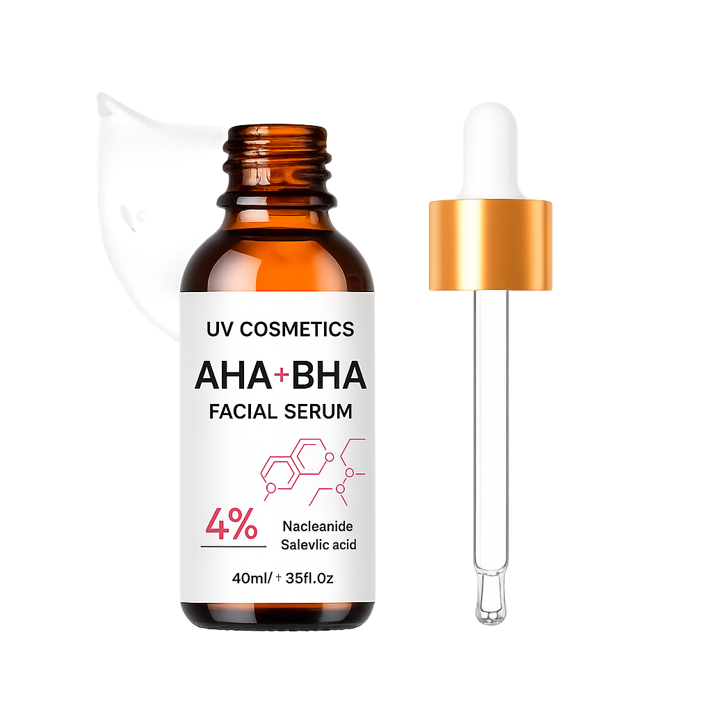 UV AHA+BHA Facial Serum – 4% Exfoliating & Brightening Formula