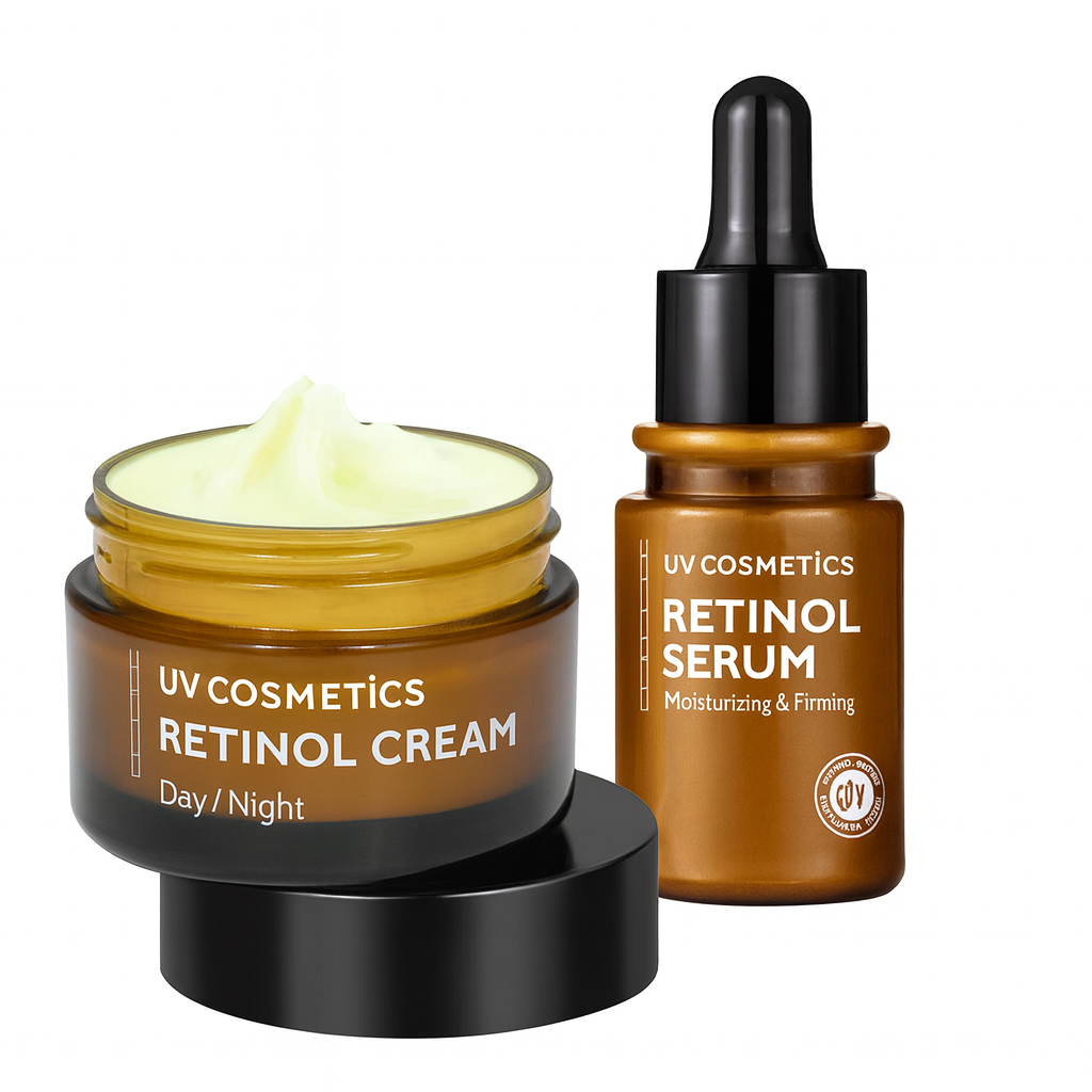 UV COSMETICS Retinol Cream & Serum – Day & Night Anti-Aging Duo
