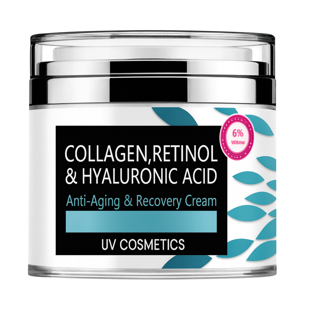 UV Cosmetics Collagen, Retinol & Hyaluronic Acid Cream – Anti-Aging & Recovery