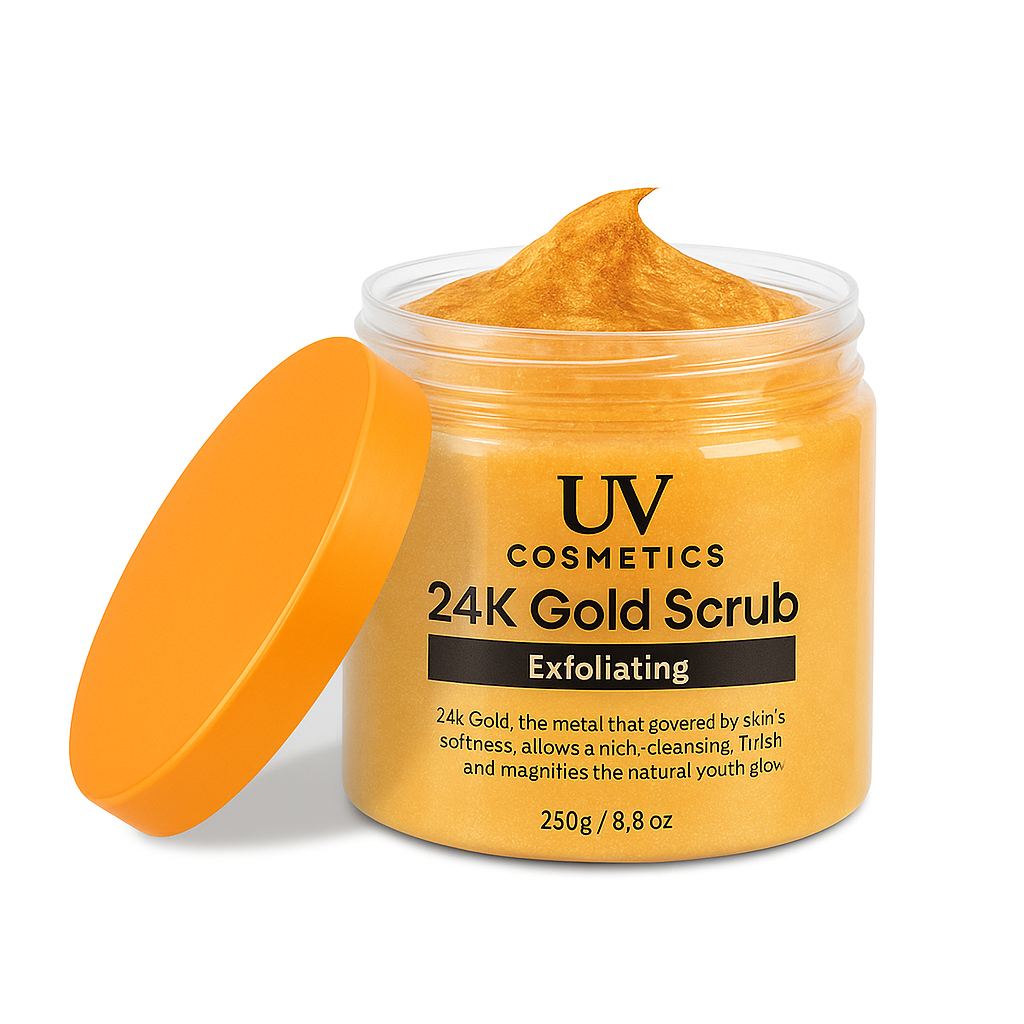 UV 24K Gold Exfoliating Scrub – Luxury Skin Renewal
