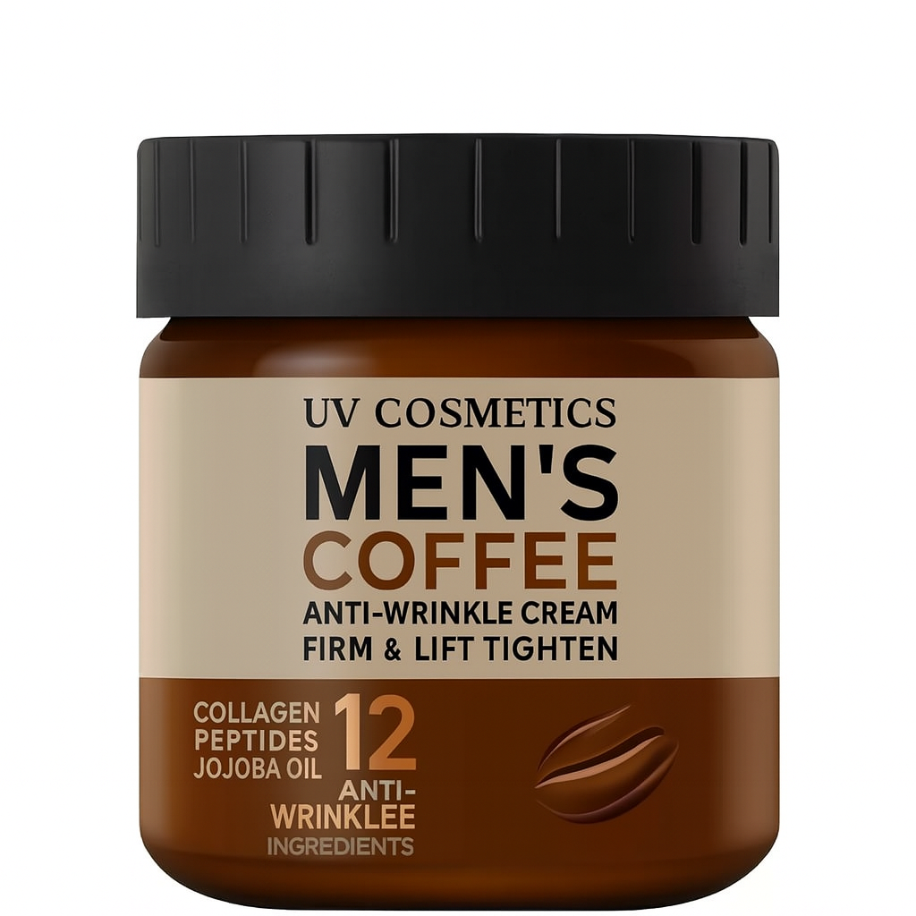 UV Cosmetics Men’s Coffee Anti-Wrinkle Cream – Firm & Lift Formula