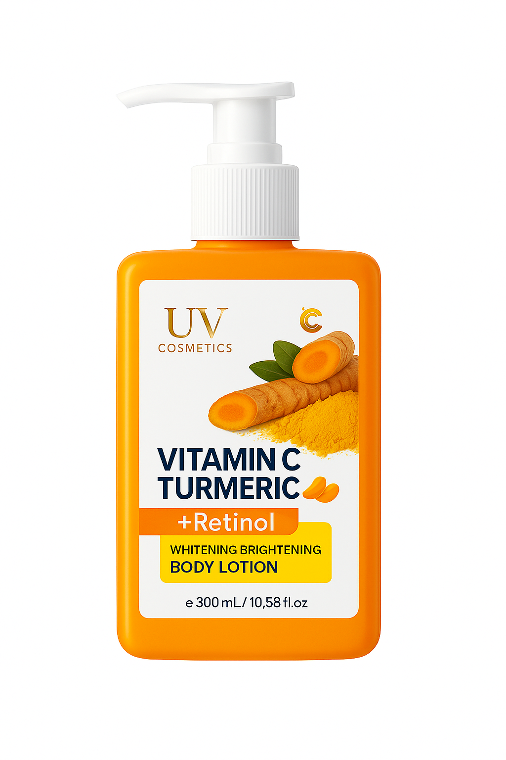 UV Vitamin C & Turmeric + Retinol Body Lotion
