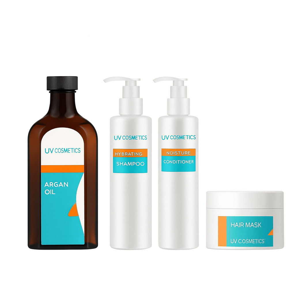 UV Cosmetics Argan Oil Hair Care Set – Complete Hydration & Repair Kit
