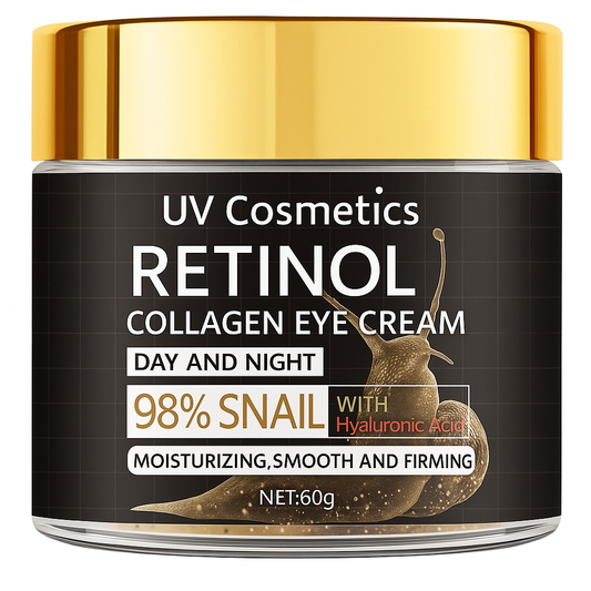 UV Retinol Collagen Eye Cream – 98% Snail & Hyaluronic Acid