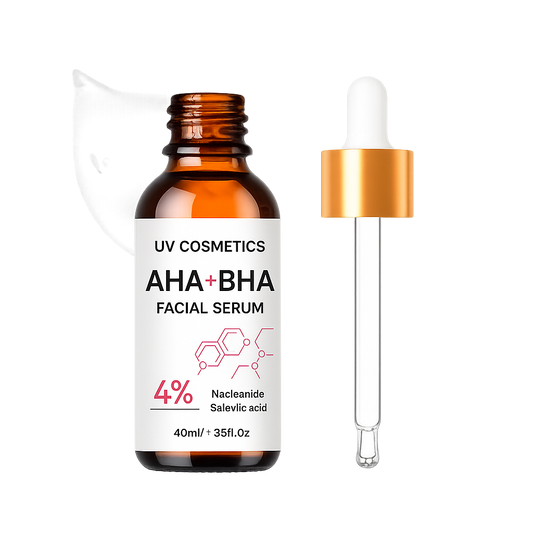 UV AHA+BHA Facial Serum – 4% Exfoliating & Brightening Formula