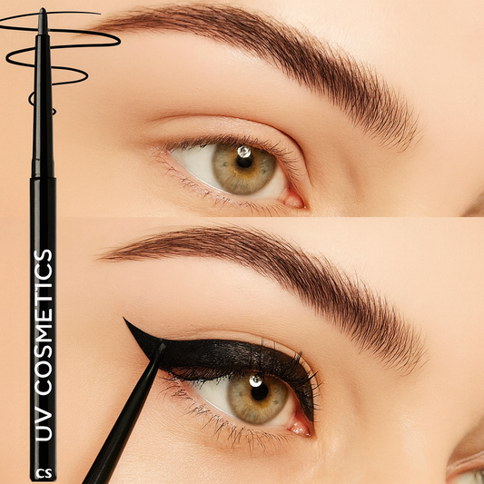 UV COSMETICS 5-Pack Waterproof & Smudge-Resistant Eyeliner Pencils – Black