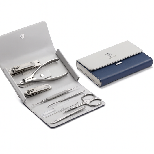 UV Cosmetics Professional Manicure & Pedicure Set – 10-in-1 Grooming Kit with Travel Case
