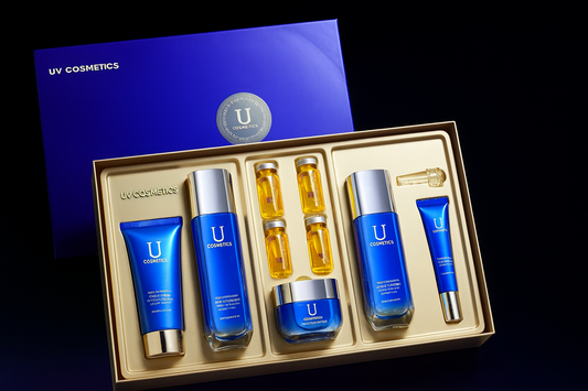 UV Cosmetics – Deep Renewal & Radiance Skincare Set