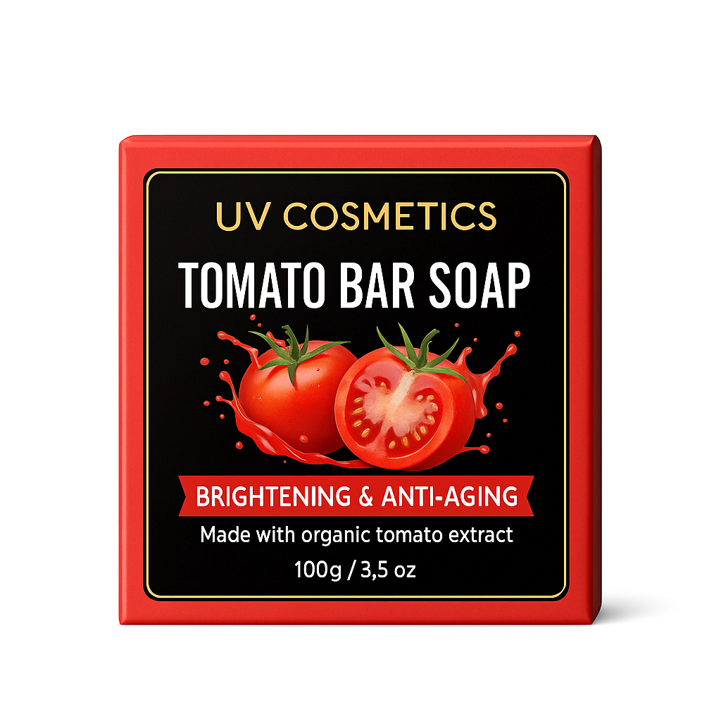 UV Cosmetics – Tomato Bar Soap (3 Pieces)