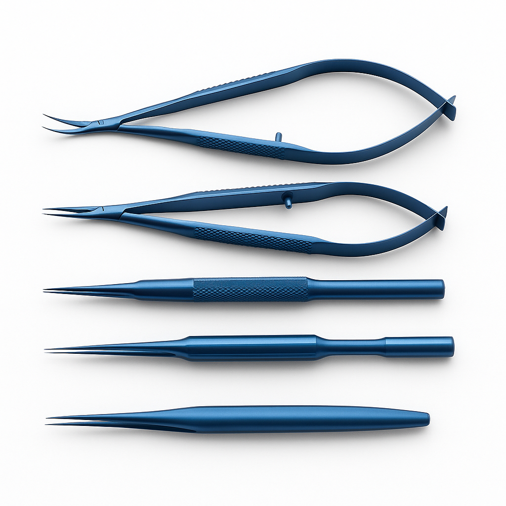 UV COSMETICS Precision Instrument Kit – 4-Piece Titanium Alloy Set