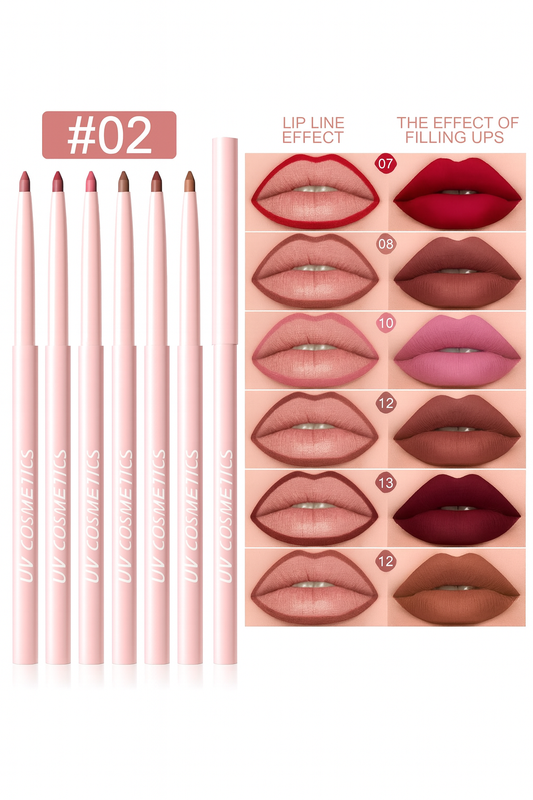 UV COSMETICS Lipliner Set – 3-in-1 Luxe Precisie Potloden