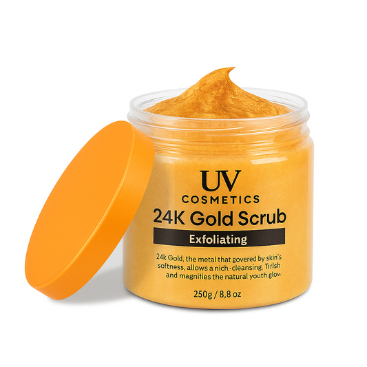 UV 24K Gold Exfoliating Scrub – Luxury Skin Renewal