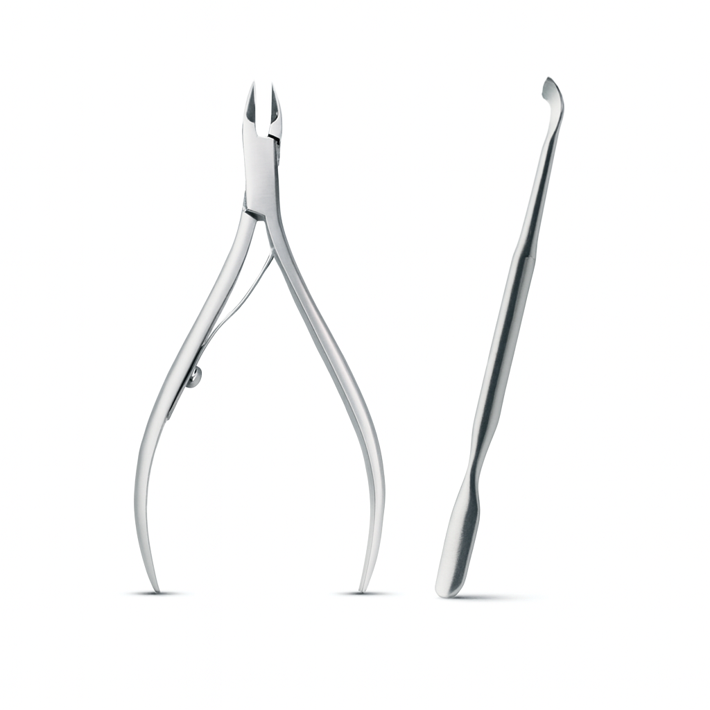 UV Cosmetics Professional Nail Nipper & Cuticle Pusher Set