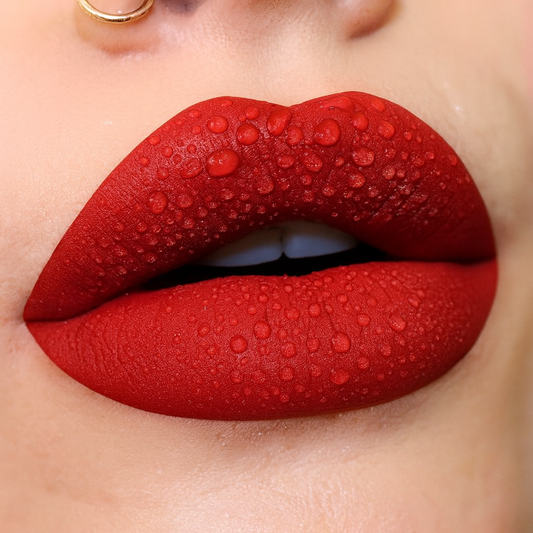 UV COSMETICS Matte Velvet Lip Gloss – Waterproof Liquid Lipstick, Long-lasting Nude & Red Lip Stain