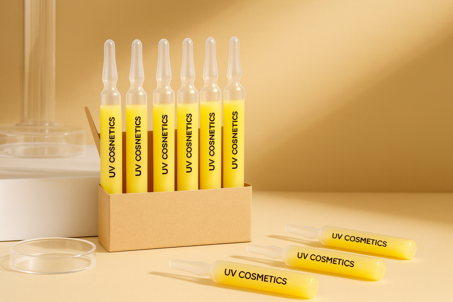 UV COSMETICS – Advanced Peptide & Hyaluronic Acid Skin Repair Ampoules