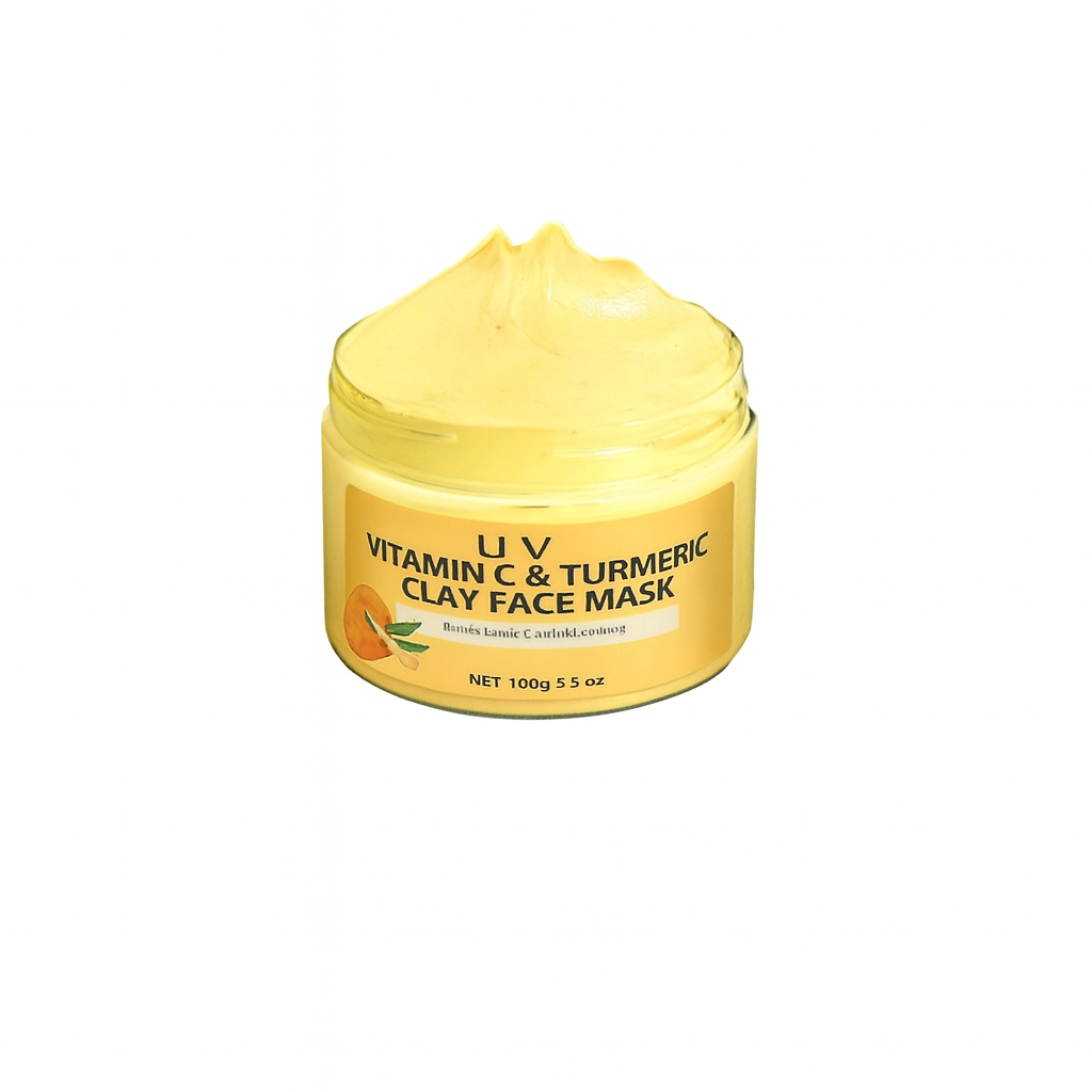 UV COSMETICS Vitamin C & Turmeric Clay Face Mask – Brightening & Revitalizing