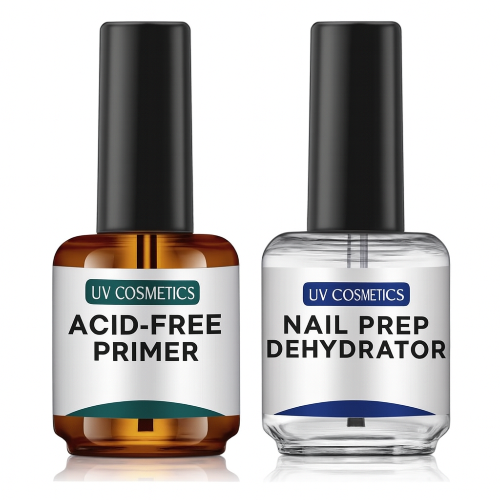 UV Cosmetics Acid-Free Primer & Nail Prep Dehydrator Set