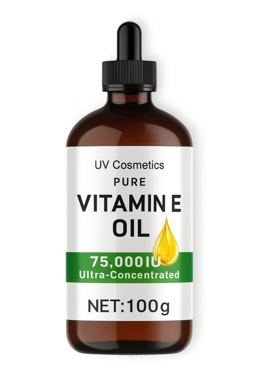 UV Cosmetics Pure Vitamin E Oil – 75,000 IU Ultra-Concentrated