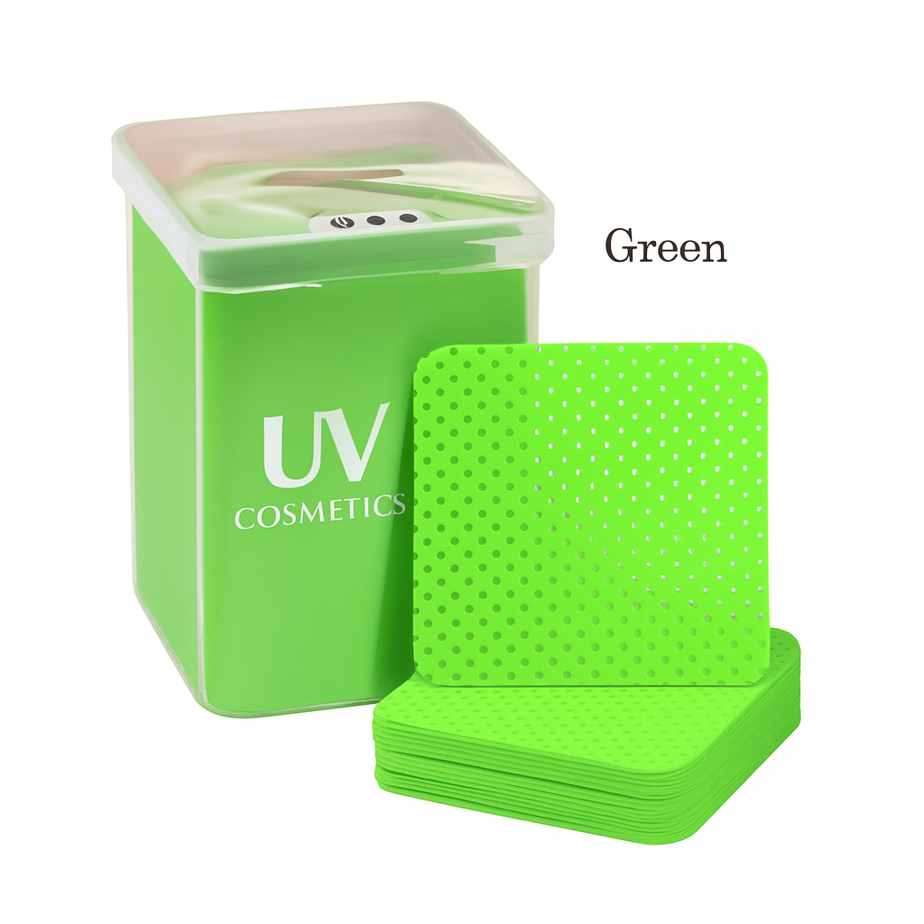 UV Cosmetics Storage Box with Perforated Pads – Purple