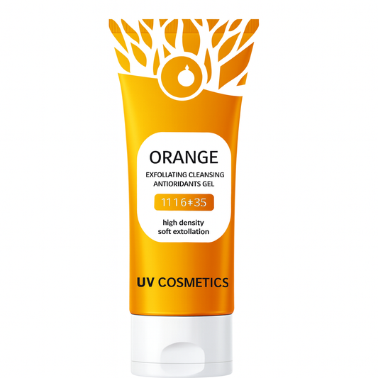 UV COSMETICS Orange Exfoliating Cleansing Gel – High-Density Soft Exfoliation