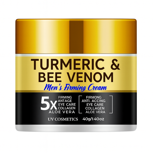 UV Cosmetics Turmeric & Bee Venom Men’s Firming Cream – 5x Action Formula