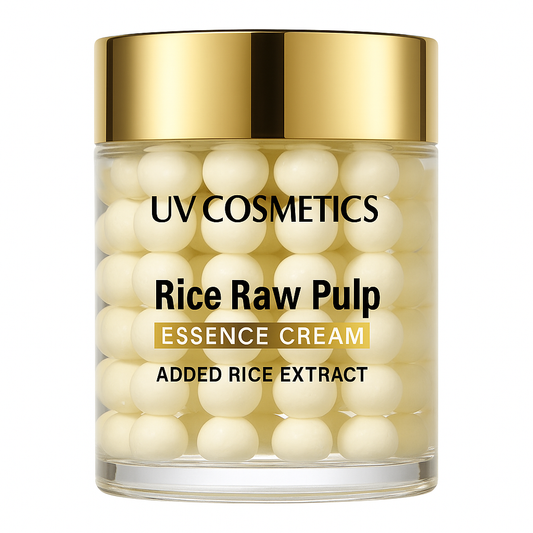 UV COSMETICS Rice Raw Pulp Essence Cream – Deep Hydration & Skin Firmness